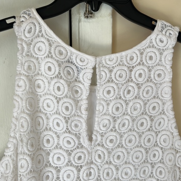 Crown & lvy White Lace Mini Dress Size L NWT - Picture 5 of 13